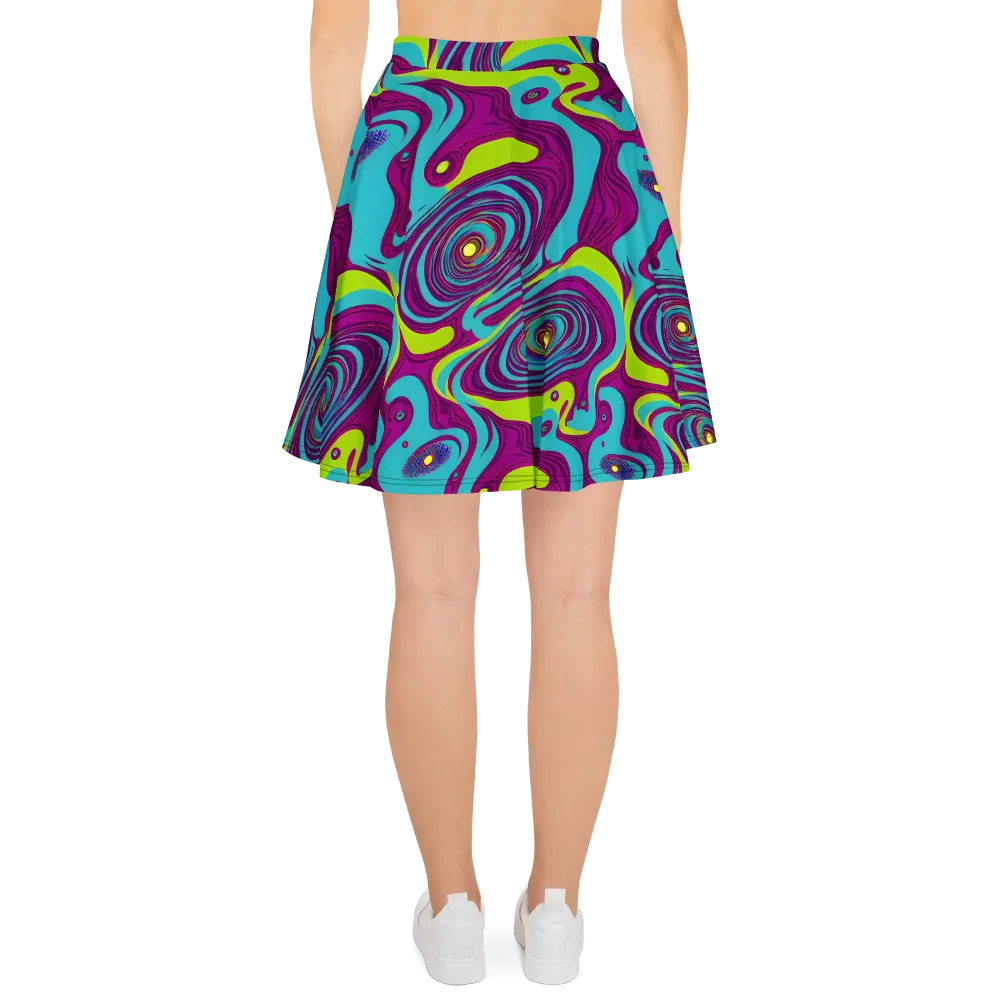 Electric Eddies on Skater Skirt — Back