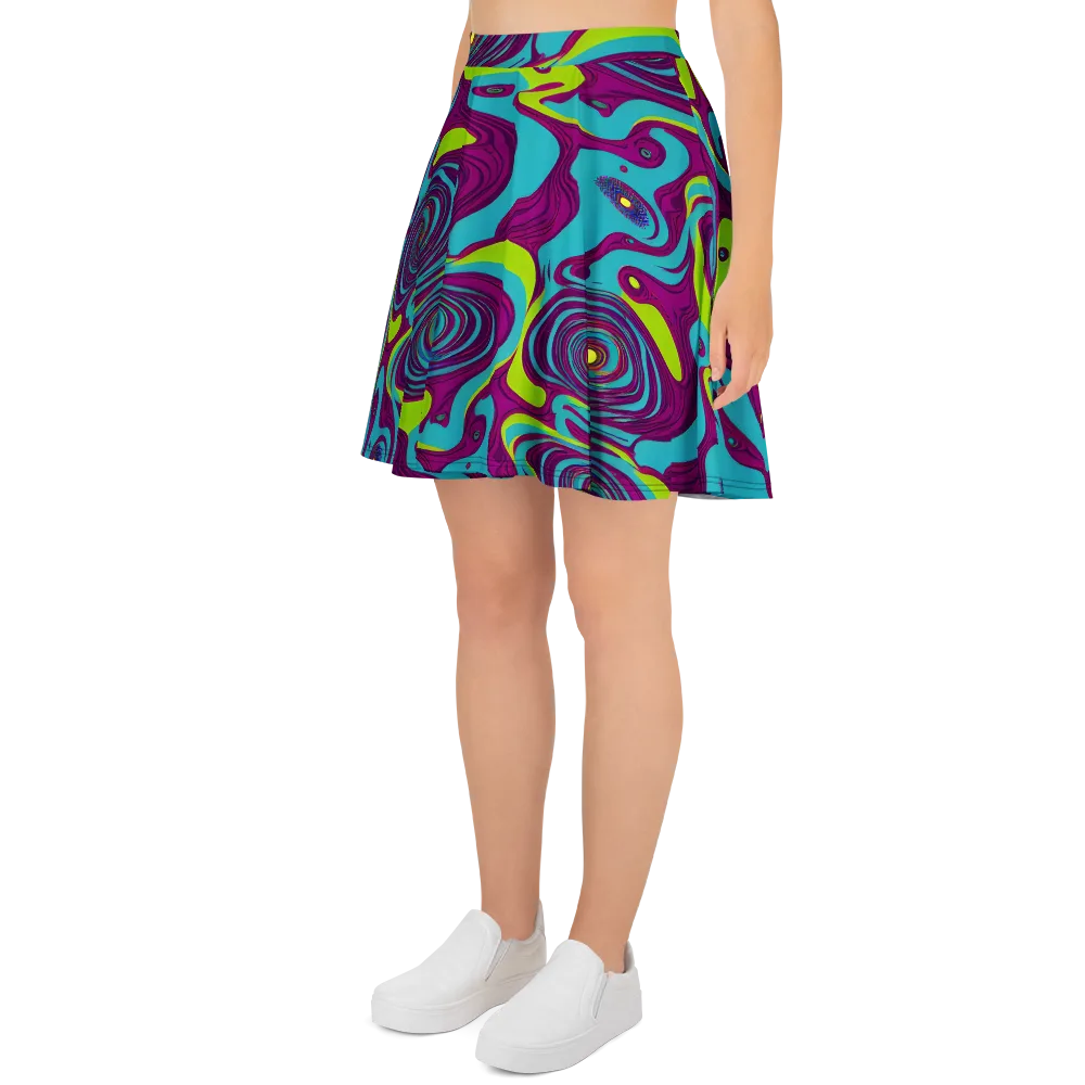 Electric Eddies on Skater Skirt — Left