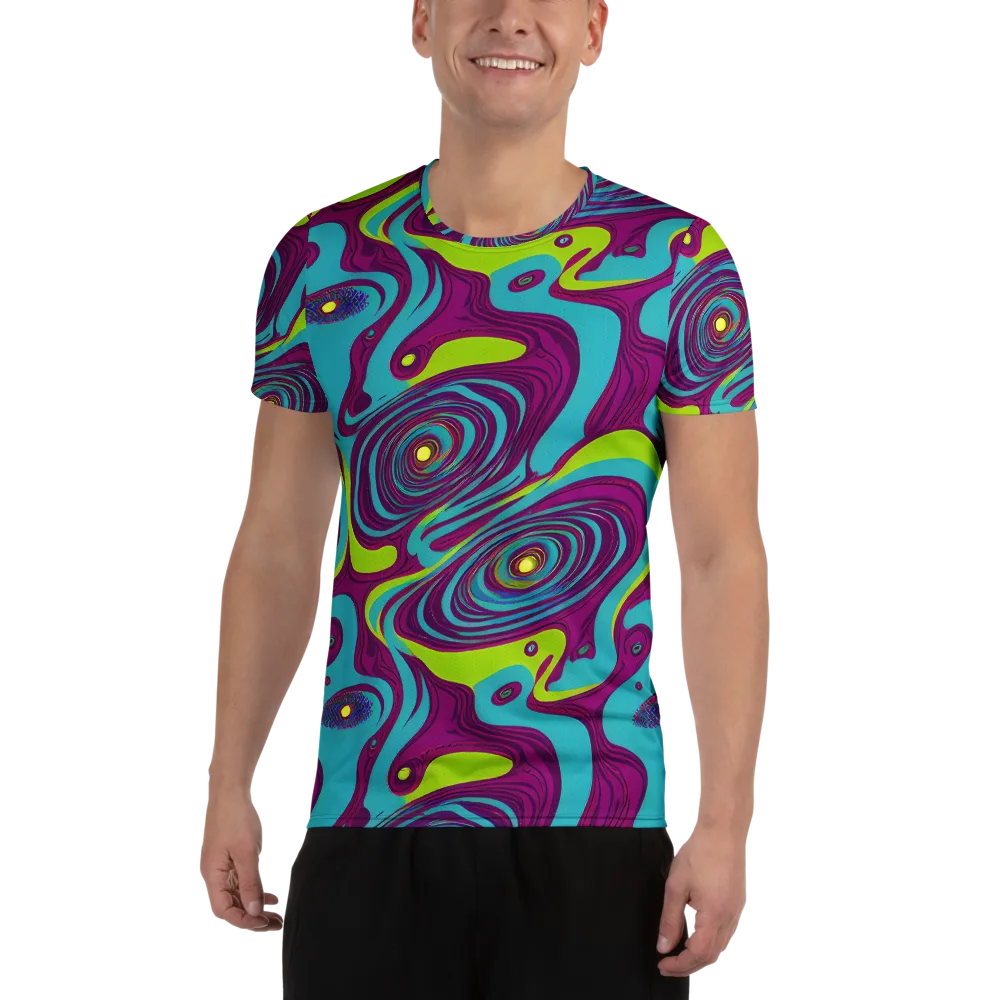 Electric Eddies on Men's Athletic T-Shirt — Front