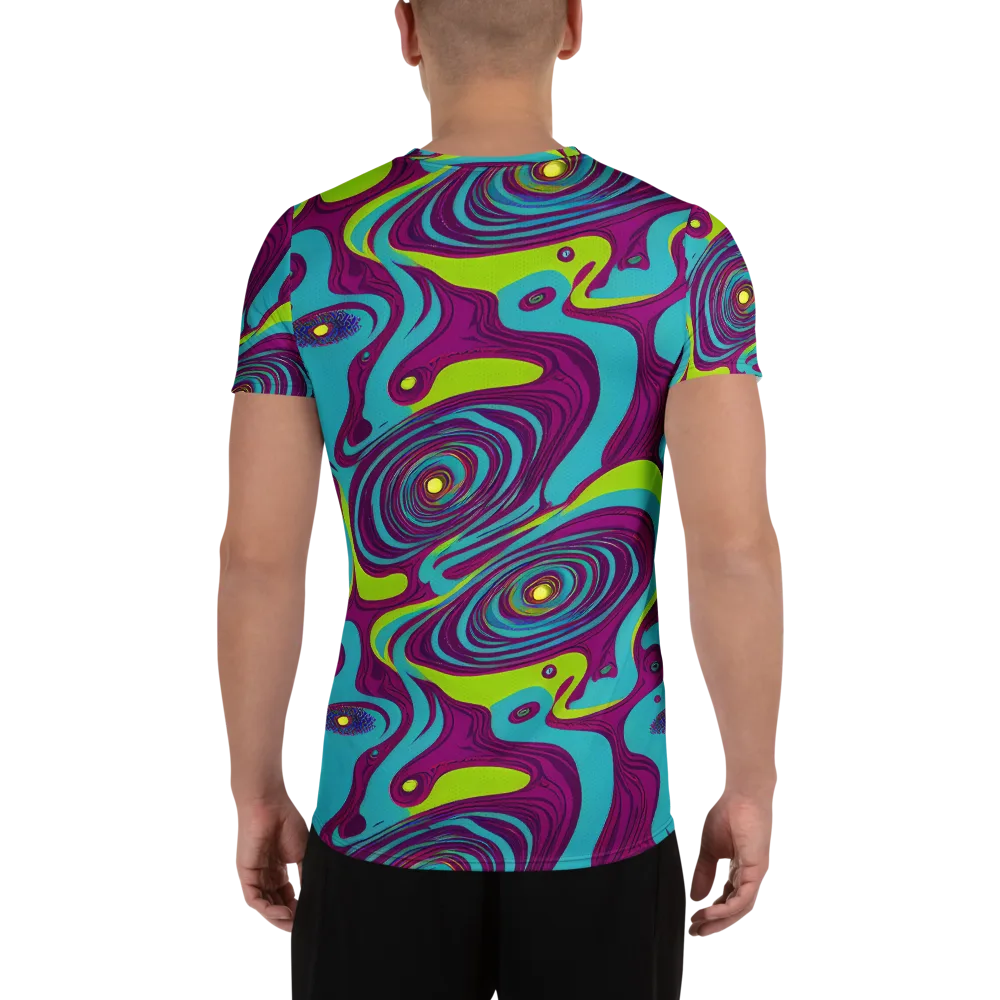 Electric Eddies on Men's Athletic T-Shirt — Back