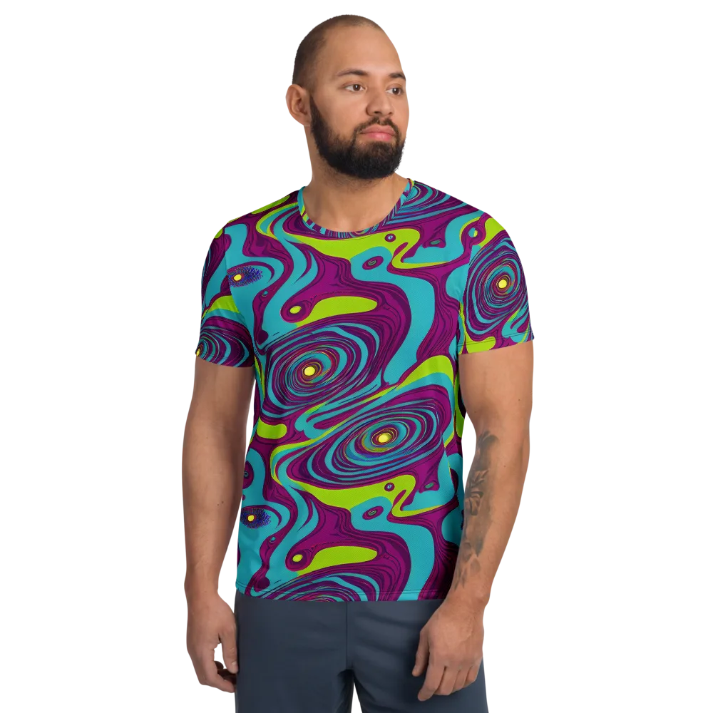Electric Eddies on Men's Athletic T-Shirt — Front