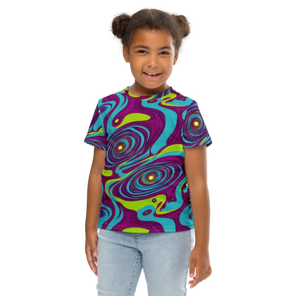 Electric Eddies on Kids Crew Neck T-Shirt — Front