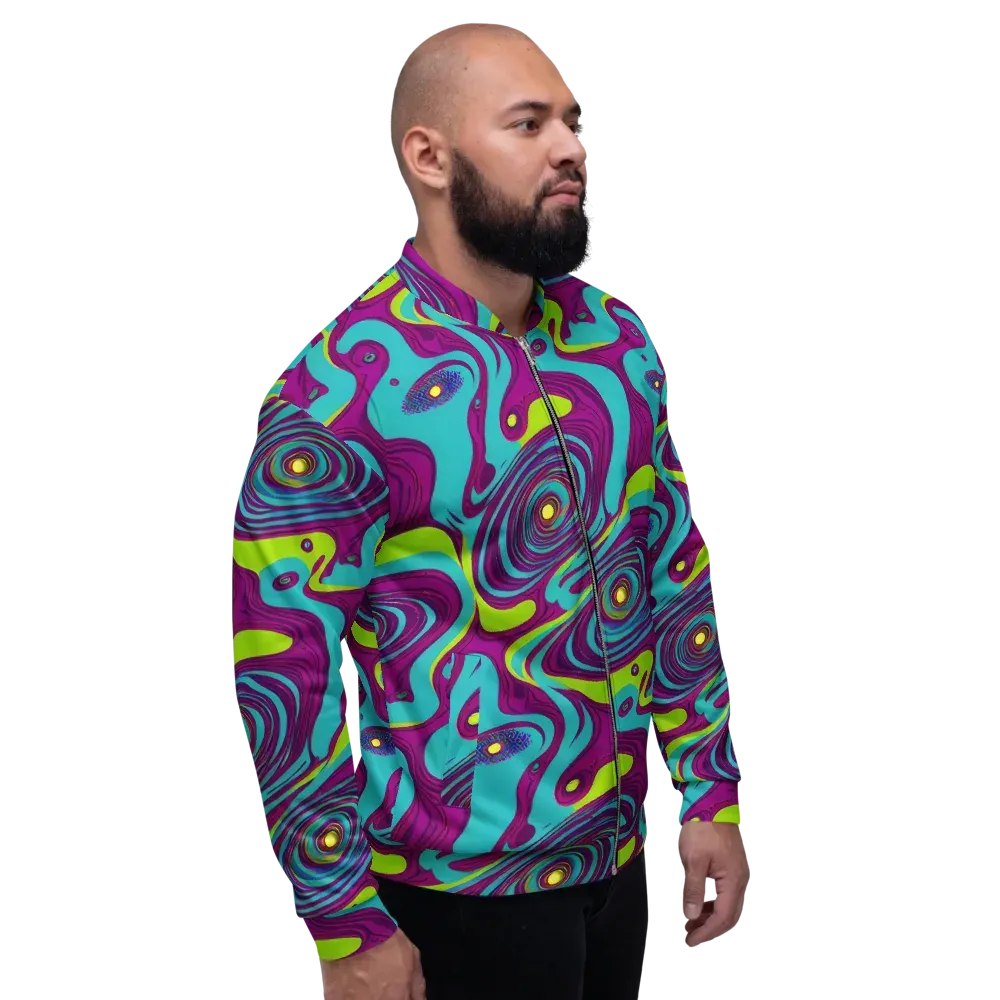 Electric Eddies on Bomber Jacket — Right
