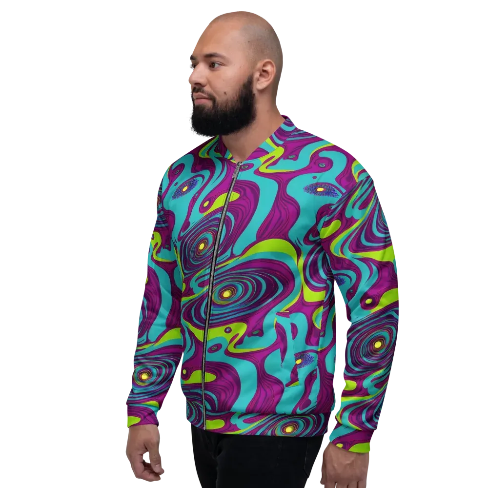 Electric Eddies on Bomber Jacket — Left