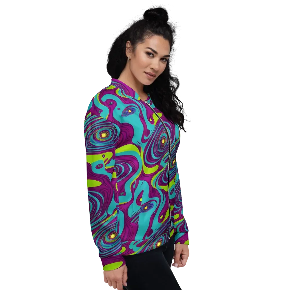 Electric Eddies on Bomber Jacket — Right