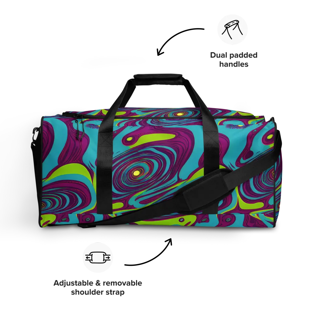 Electric Eddies on Duffle Bag — Front