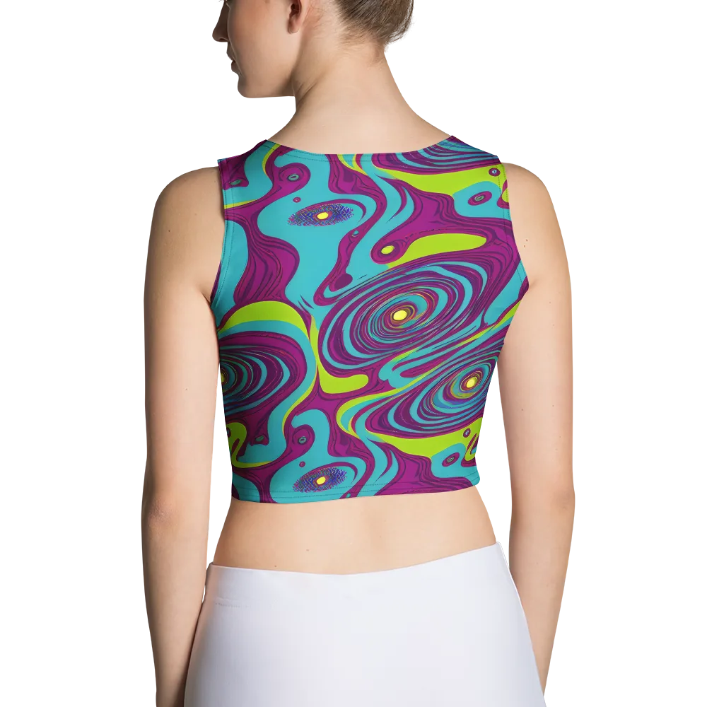 Electric Eddies on Crop Top — Back