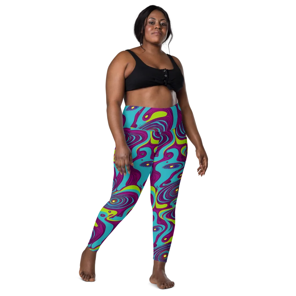Electric Eddies on Leggings with Pockets — Front