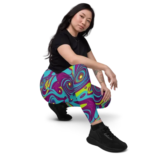 Electric Eddies on a Leggings with Pockets