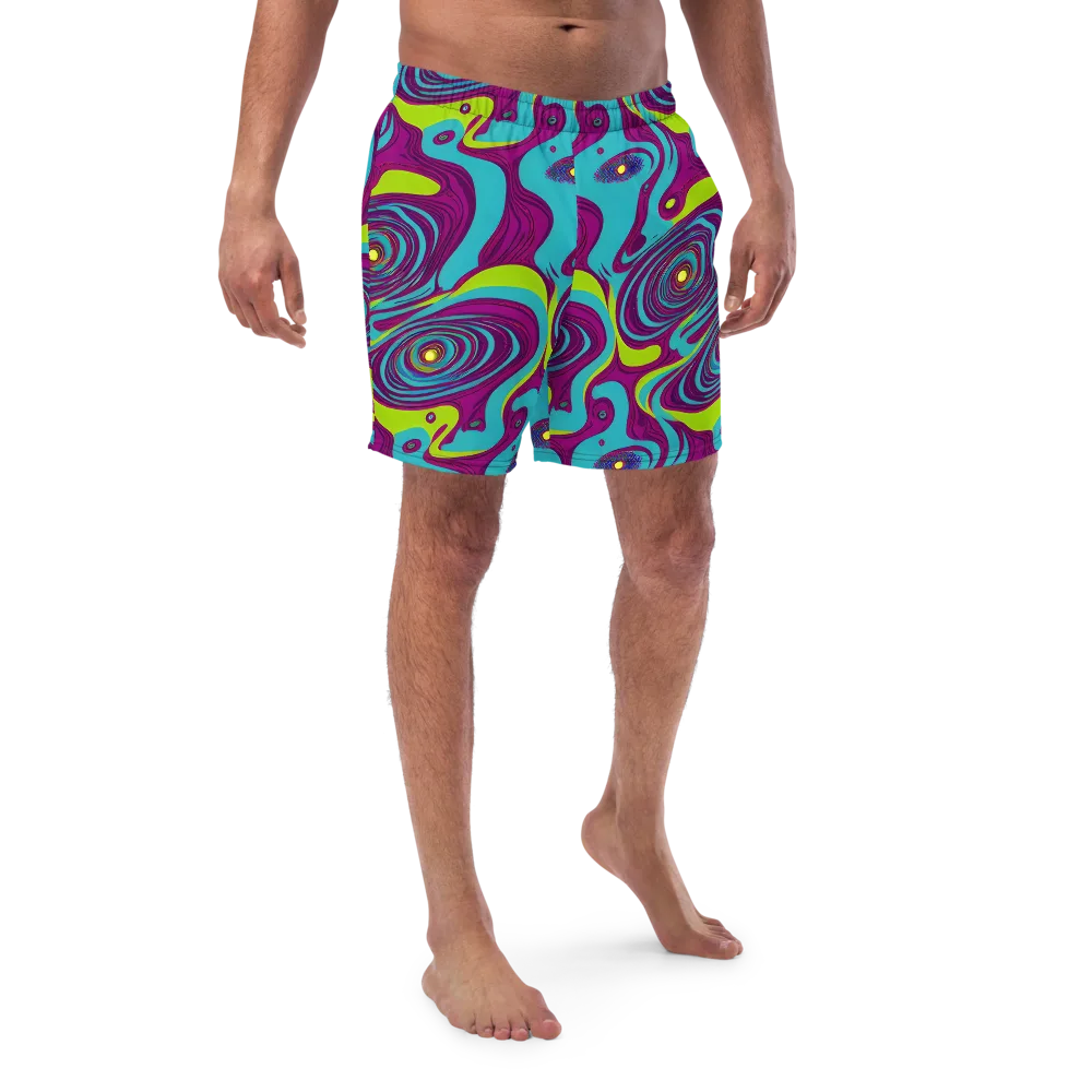 Electric Eddies on Swim Trunks — Front