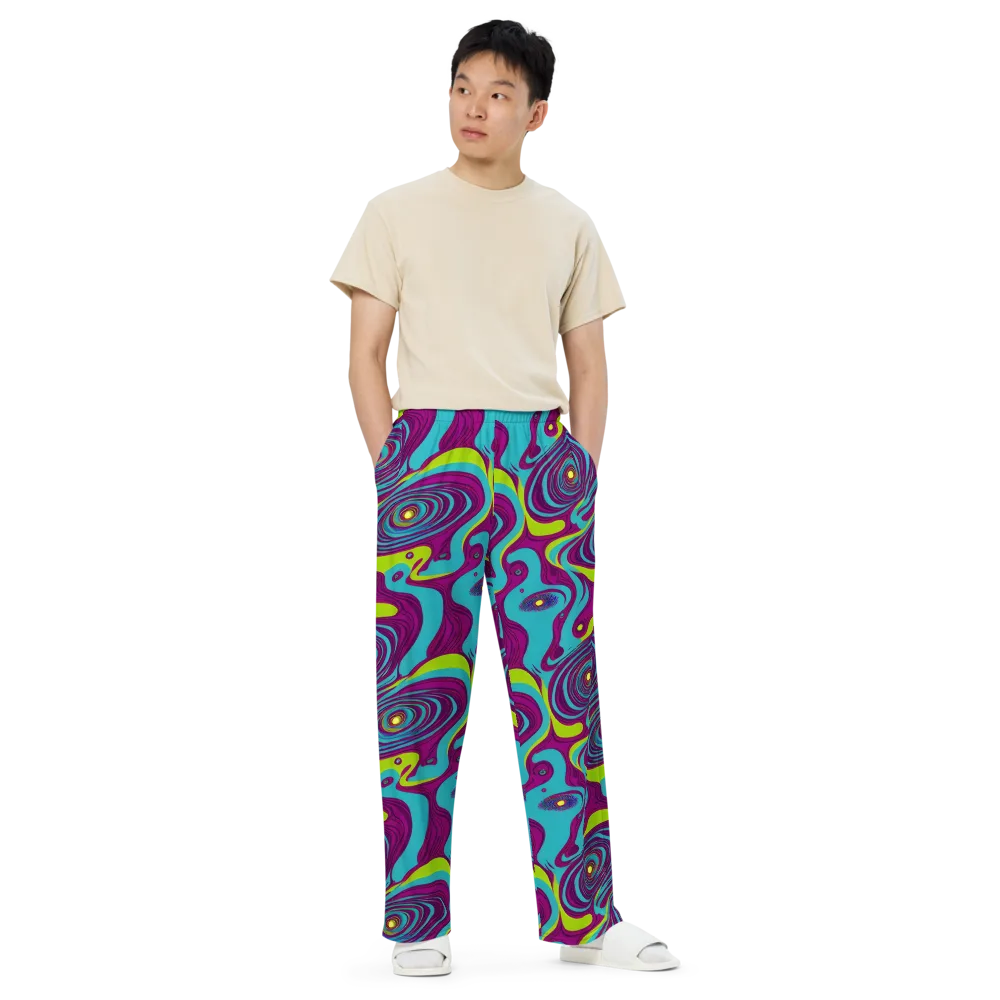 Electric Eddies on Wide-Leg Pants — Front
