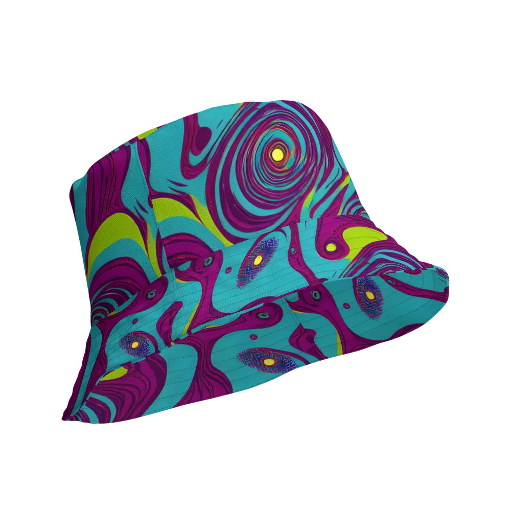 Electric Eddies on Reversible Bucket Hat — Product details Outside