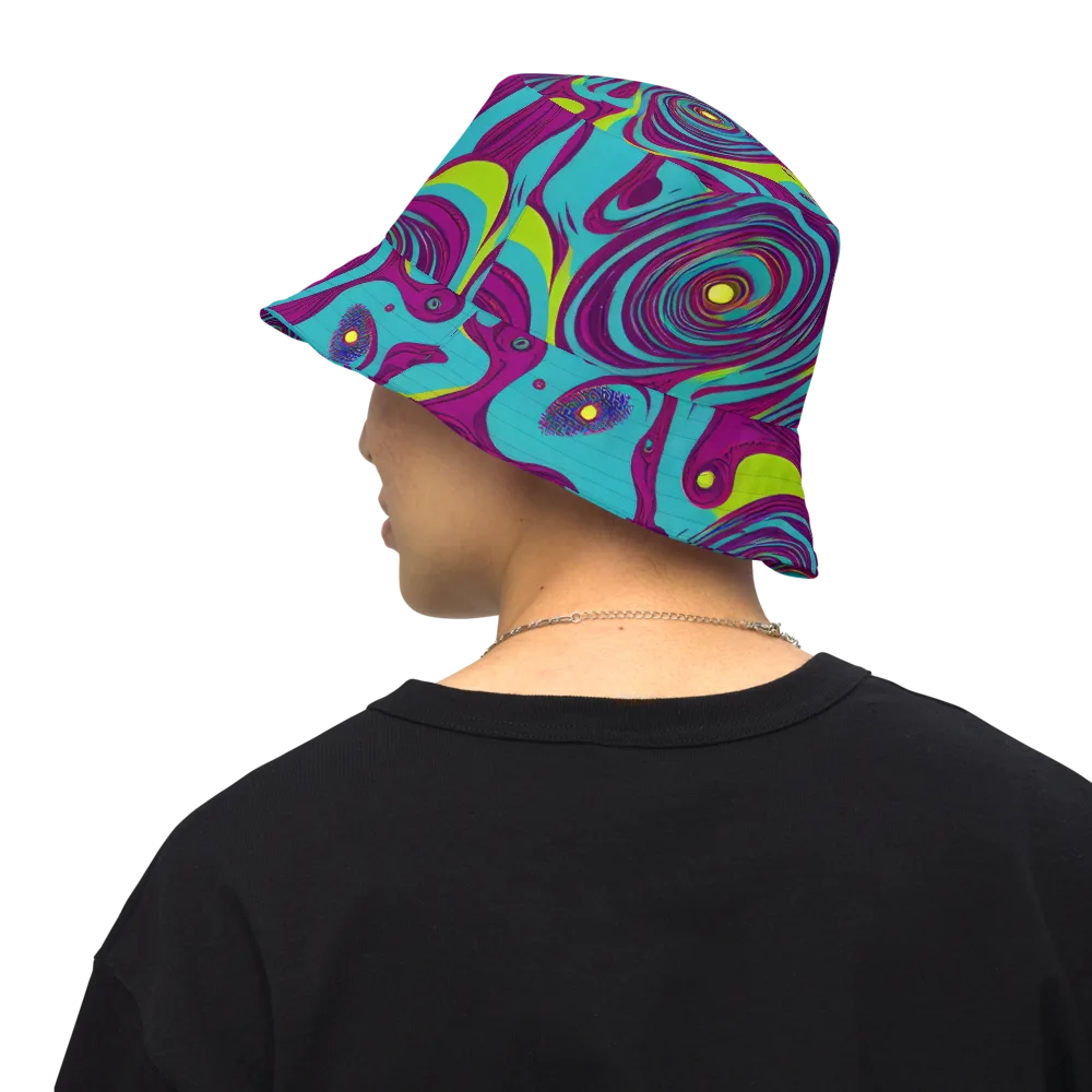 Electric Eddies on Reversible Bucket Hat — Back Inside
