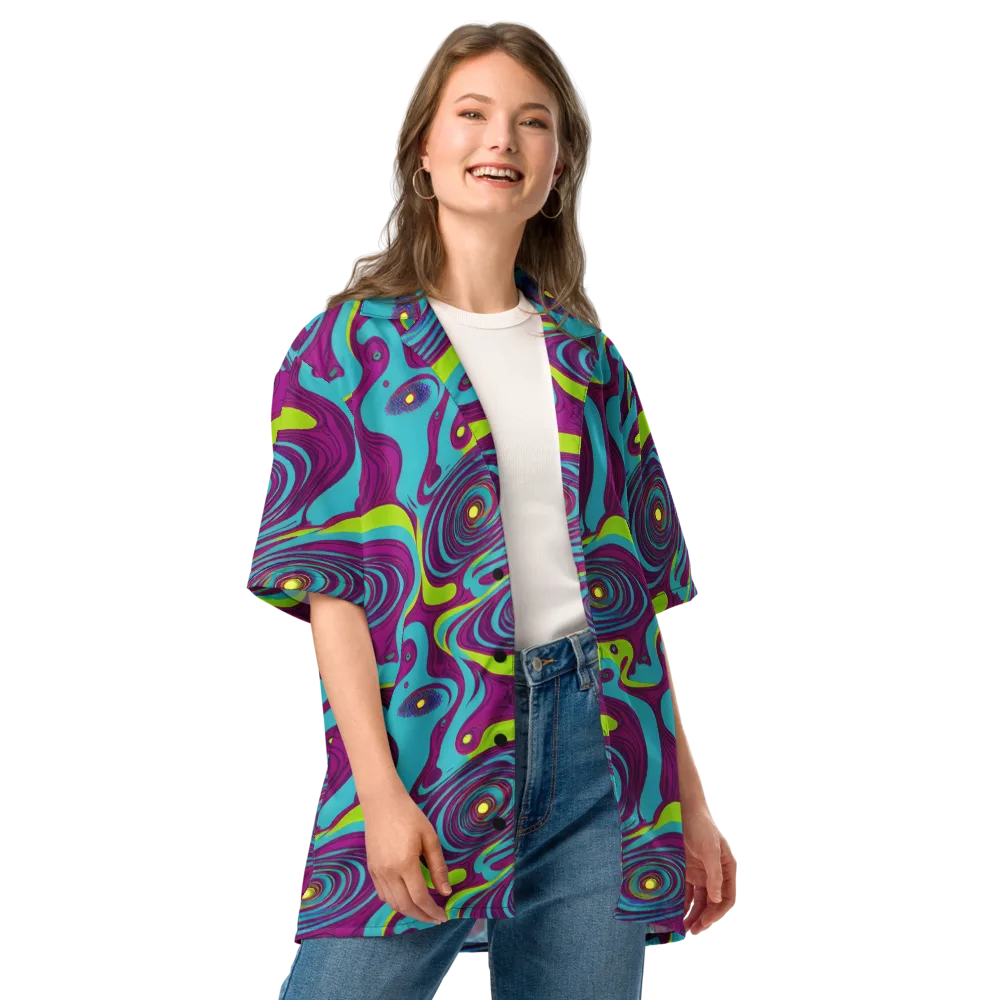Electric Eddies on Button Shirt — Front