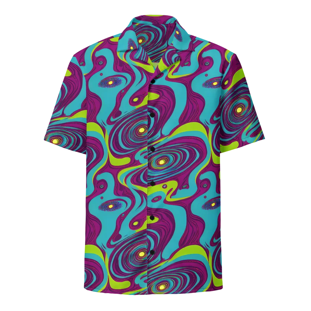 Electric Eddies on Button Shirt — Front