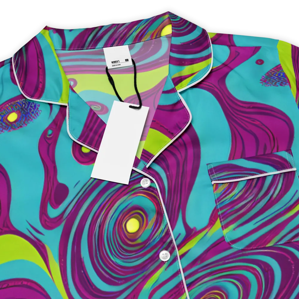 Electric Eddies on Women's Short Sleeve Pajama Top — Product details