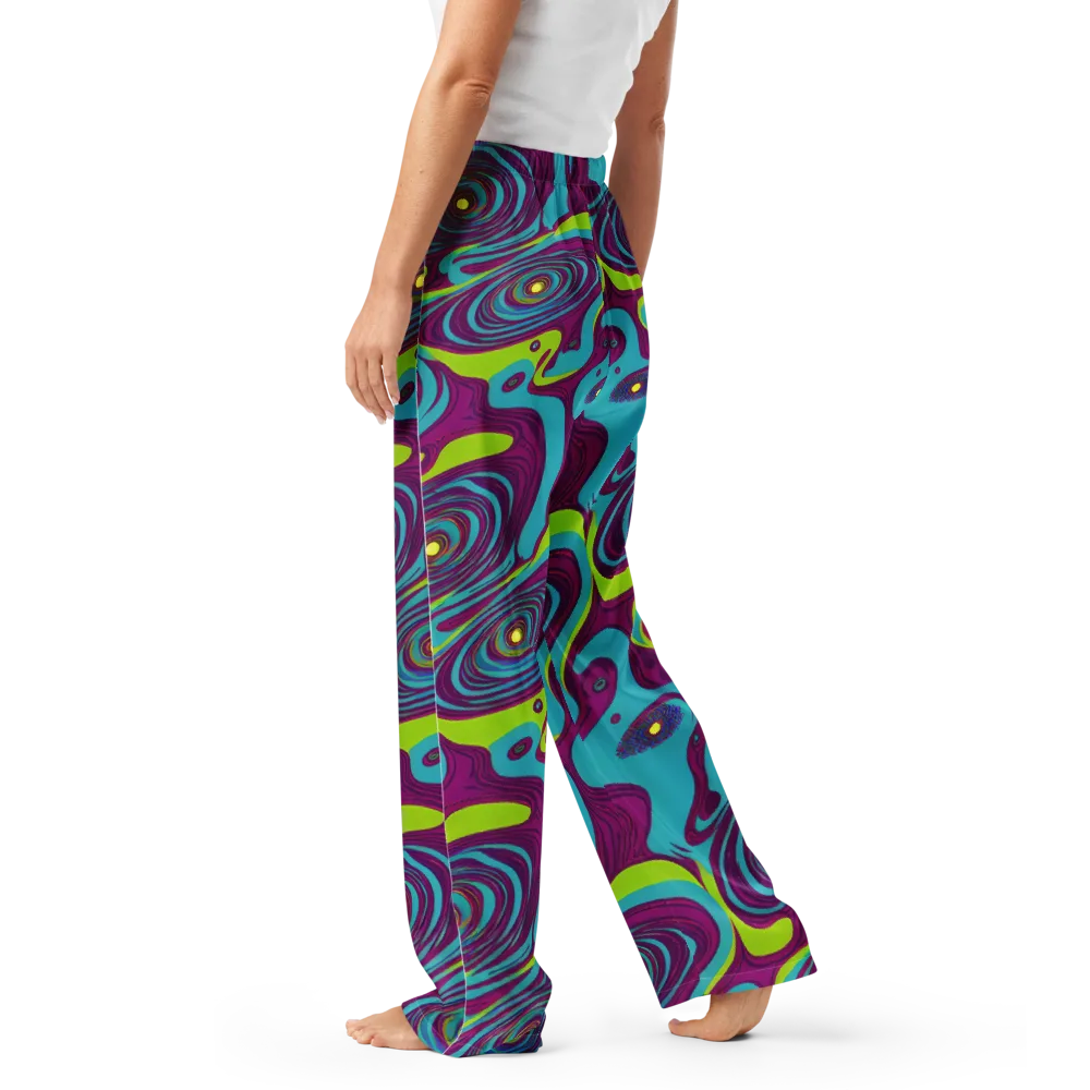 Electric Eddies on Women's Pajama Pants — Left