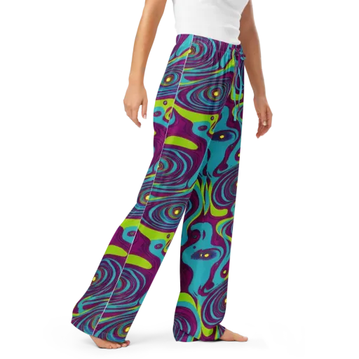 Electric Eddies on a Women's Pajama Pants
