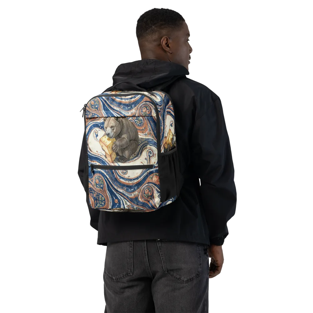 Marbled Bear on Utility Backpack — Back