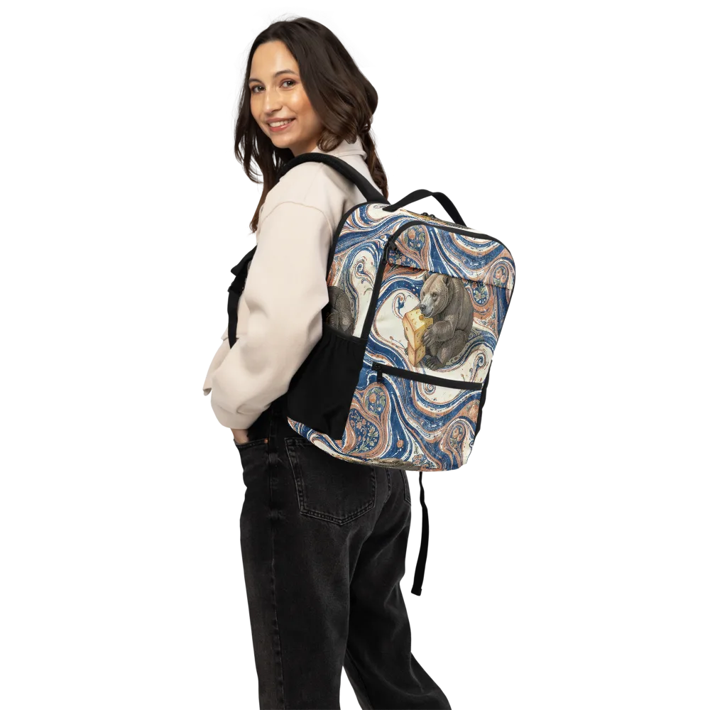 Marbled Bear on Utility Backpack — Back