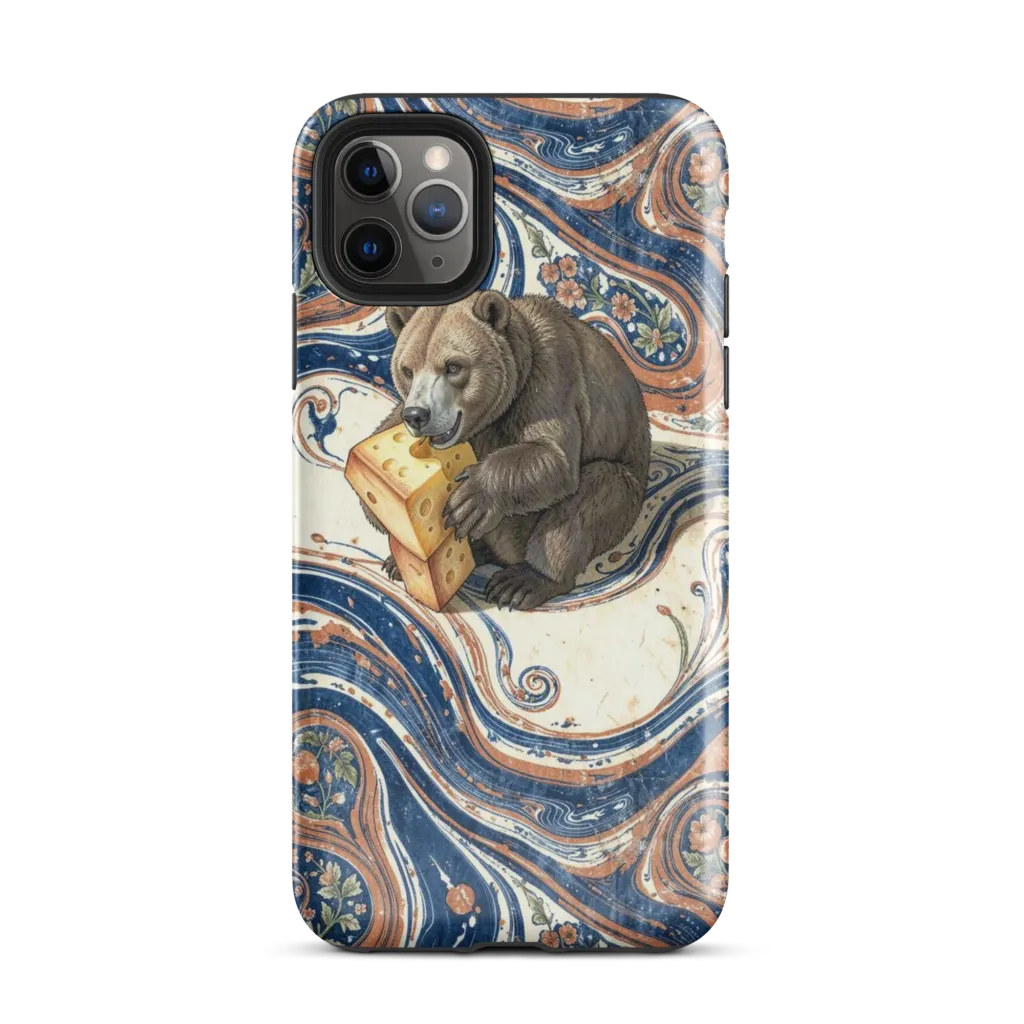 Marbled Bear on Tough Case for iPhone® — Front