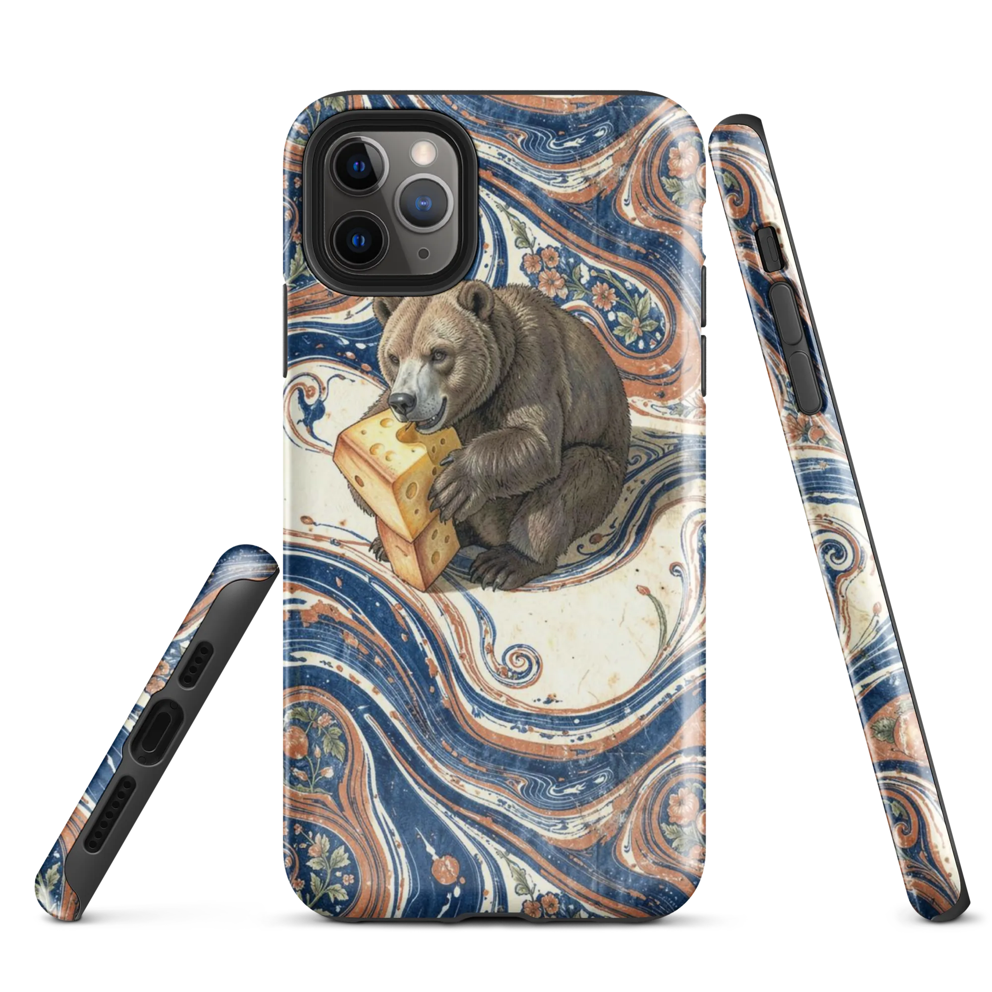 Marbled Bear on Tough Case for iPhone® — Front