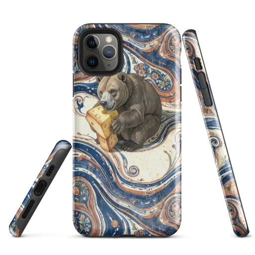Marbled Bear on a Tough Case for iPhone®