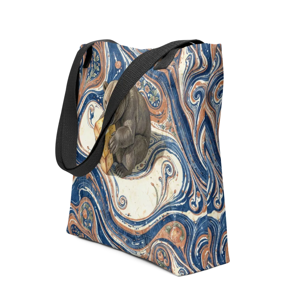 Marbled Bear on Tote Bag — Front