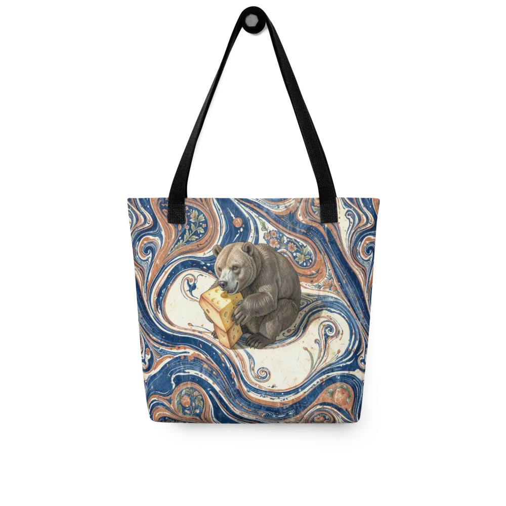 Marbled Bear on Tote Bag — Front