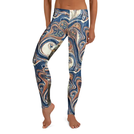 Marbled Bear on a Leggings