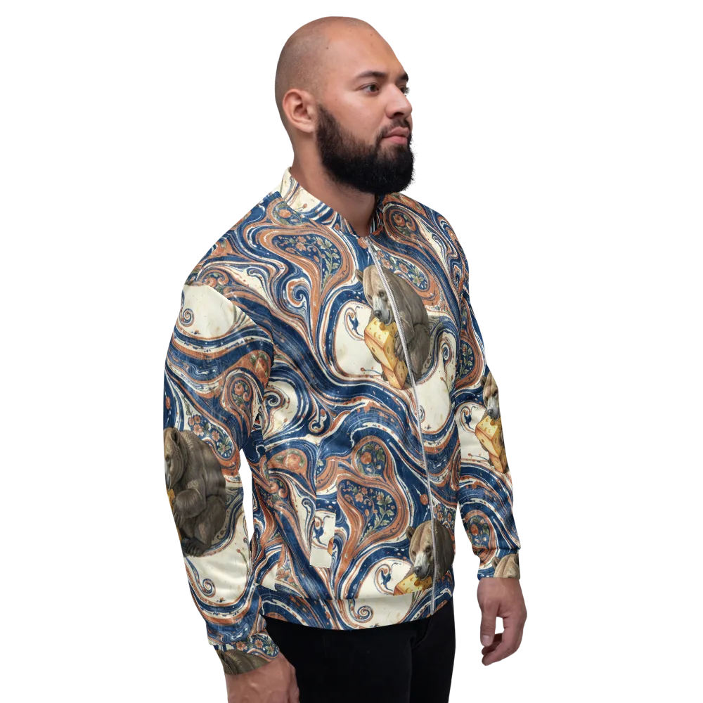 Marbled Bear on Bomber Jacket — Right