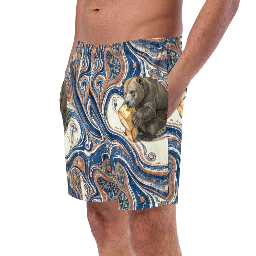 Marbled Bear on Swim Trunks — Left Front
