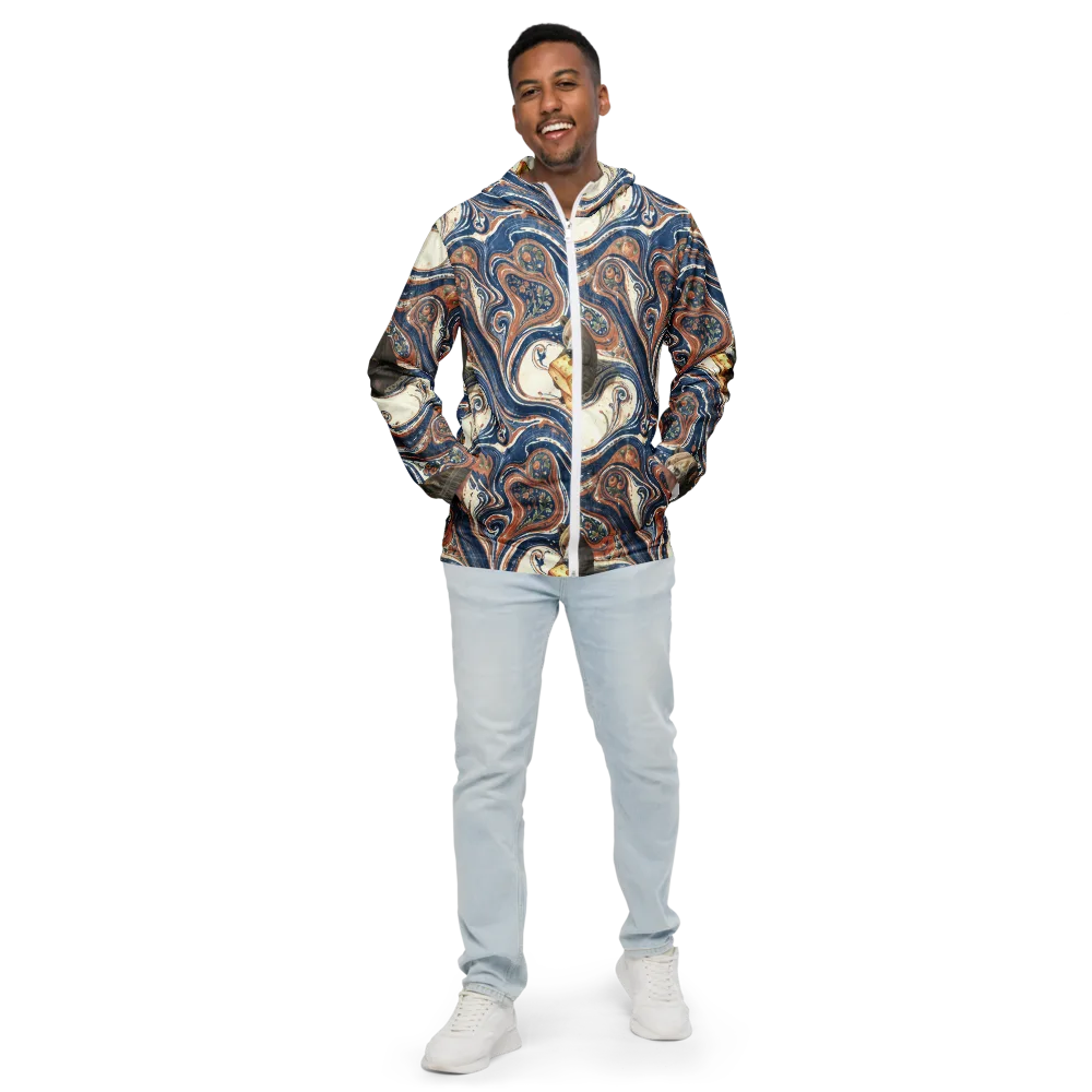 Marbled Bear on Men's Windbreaker — Front