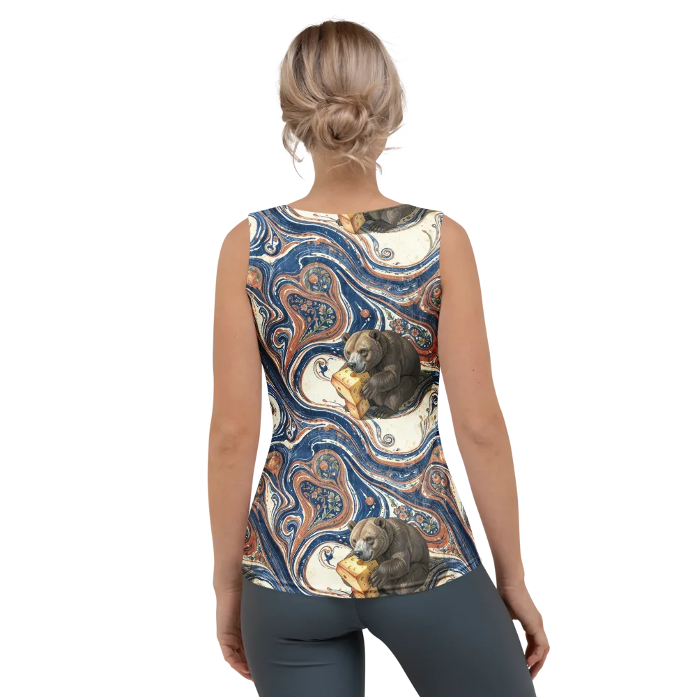 Marbled Bear on Women's Tank Top — Back