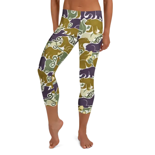 Mosswood Mice on a Capri Leggings