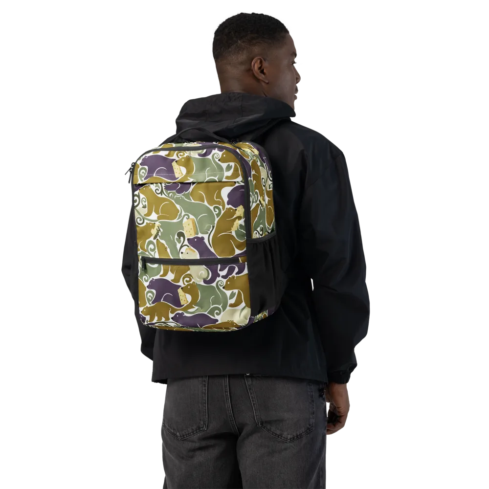 Mosswood Mice on Utility Backpack — Back