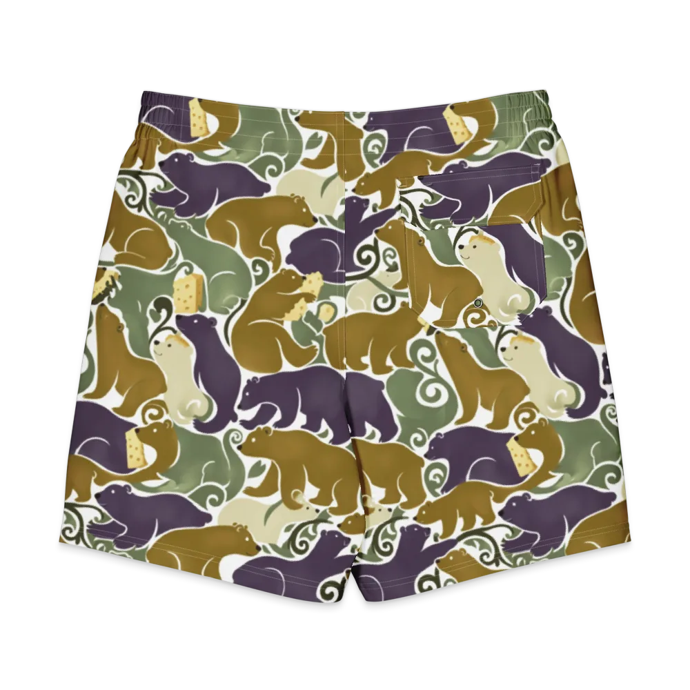 Mosswood Mice on Men's Board Shorts — Back