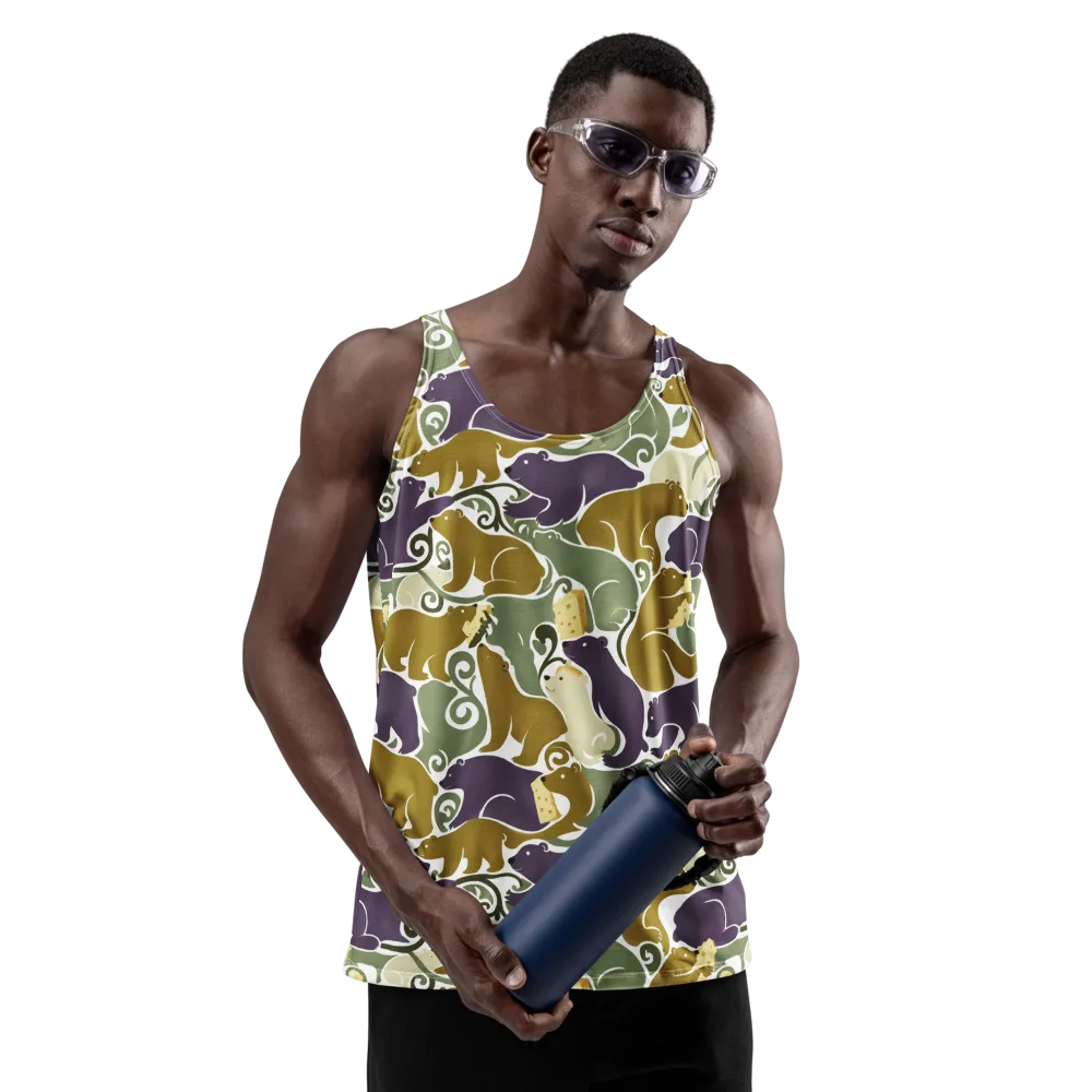 Mosswood Mice on Men's Tank Top — Front
