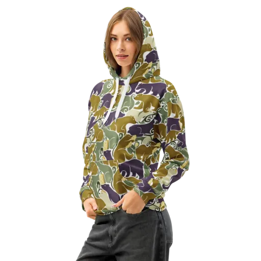 Mosswood Mice on a Cotton Hoodie