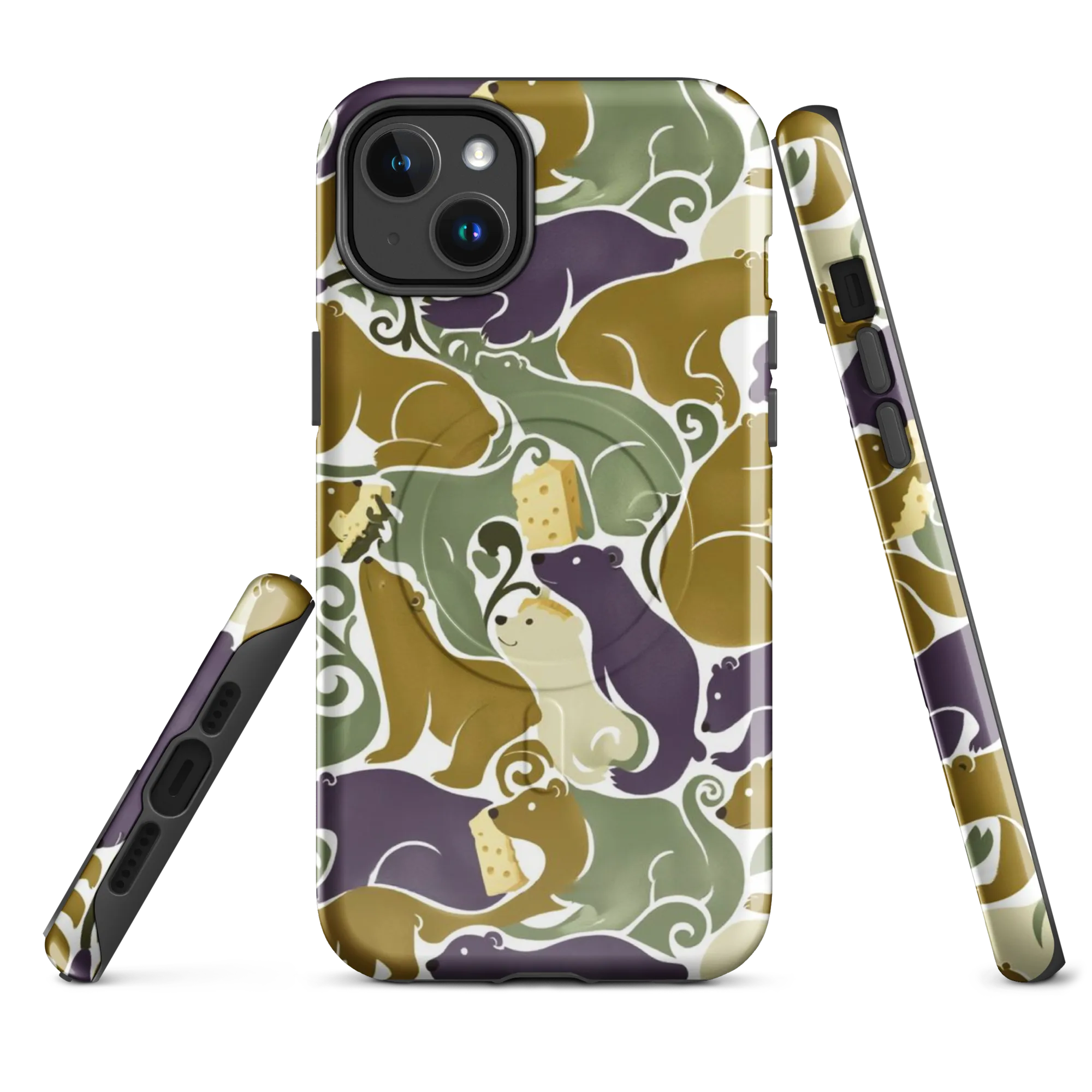 Mosswood Mice on MagSafe Tough Case for iPhone® — Front