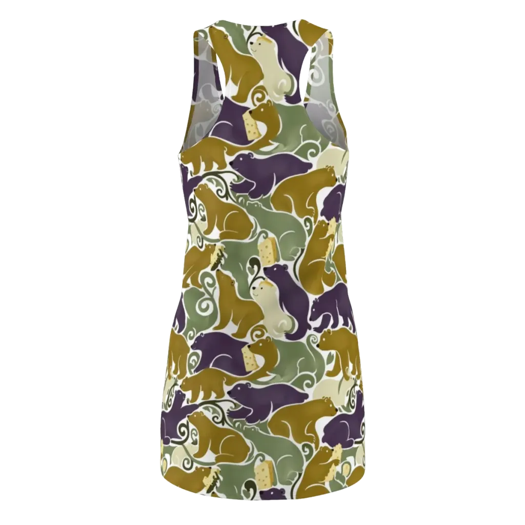 Mosswood Mice on Racerback Dress — Back