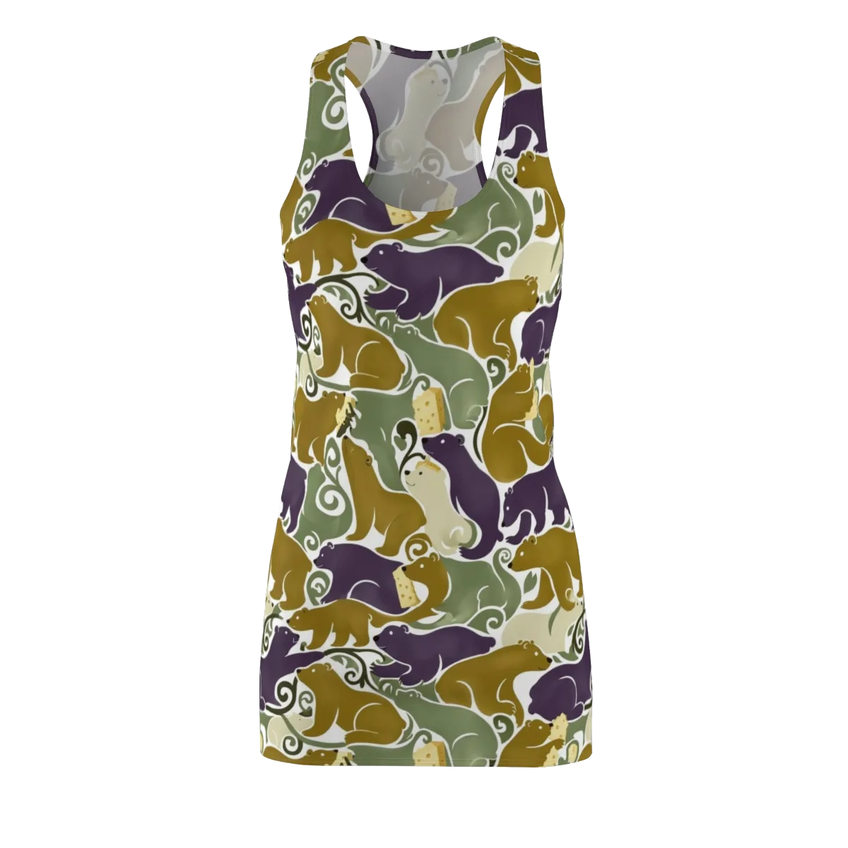 Mosswood Mice on Racerback Dress — Front