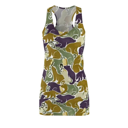 Mosswood Mice on a Racerback Dress