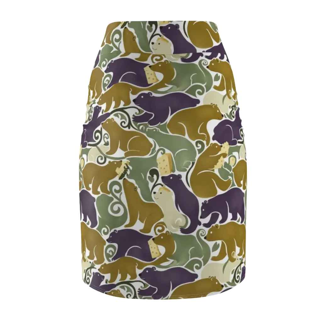 Mosswood Mice on Pencil Skirt — Back
