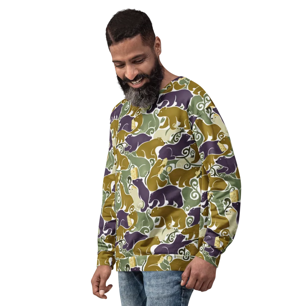 Mosswood Mice on Sweatshirt — Left Front