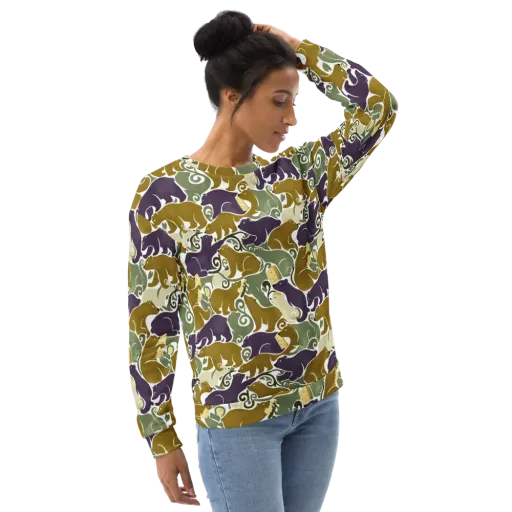 Mosswood Mice on a Sweatshirt