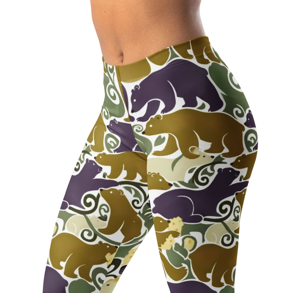Mosswood Mice on Leggings — Left Front