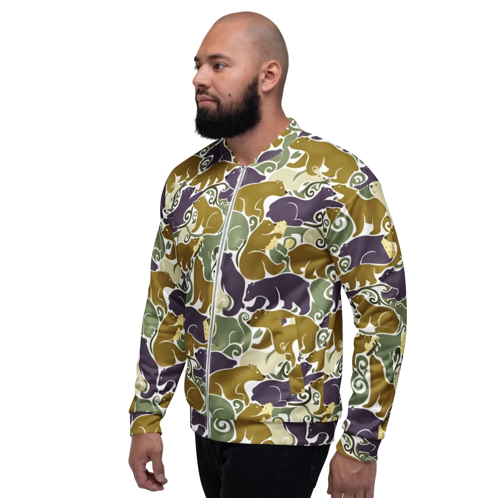 Mosswood Mice on Bomber Jacket — Left
