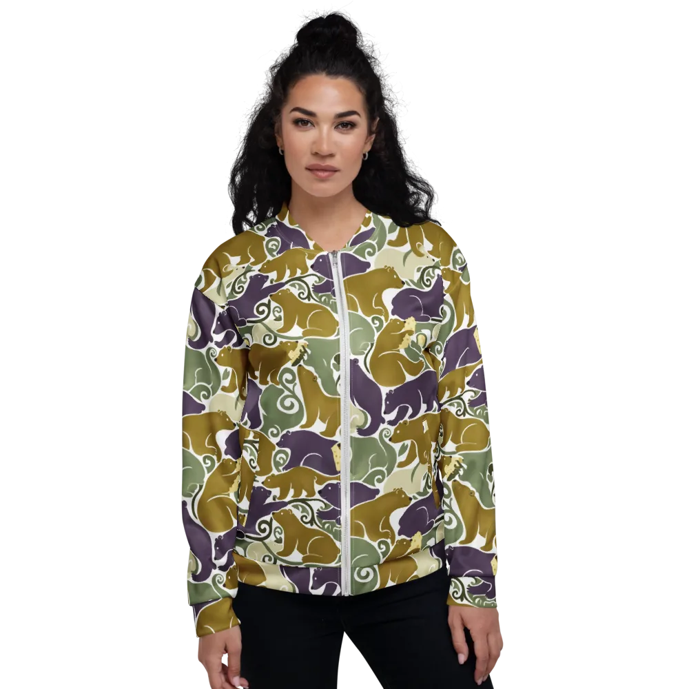 Mosswood Mice on Bomber Jacket — Front
