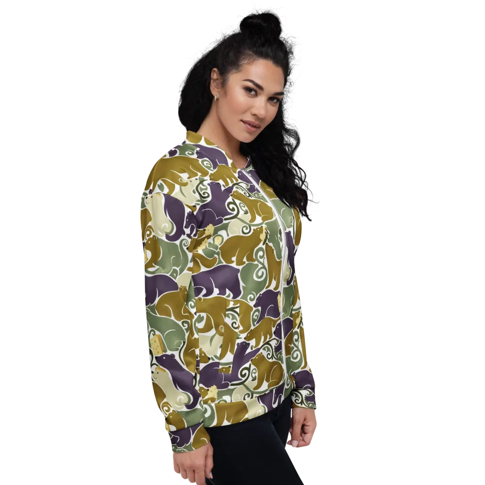 Mosswood Mice on Bomber Jacket — Right